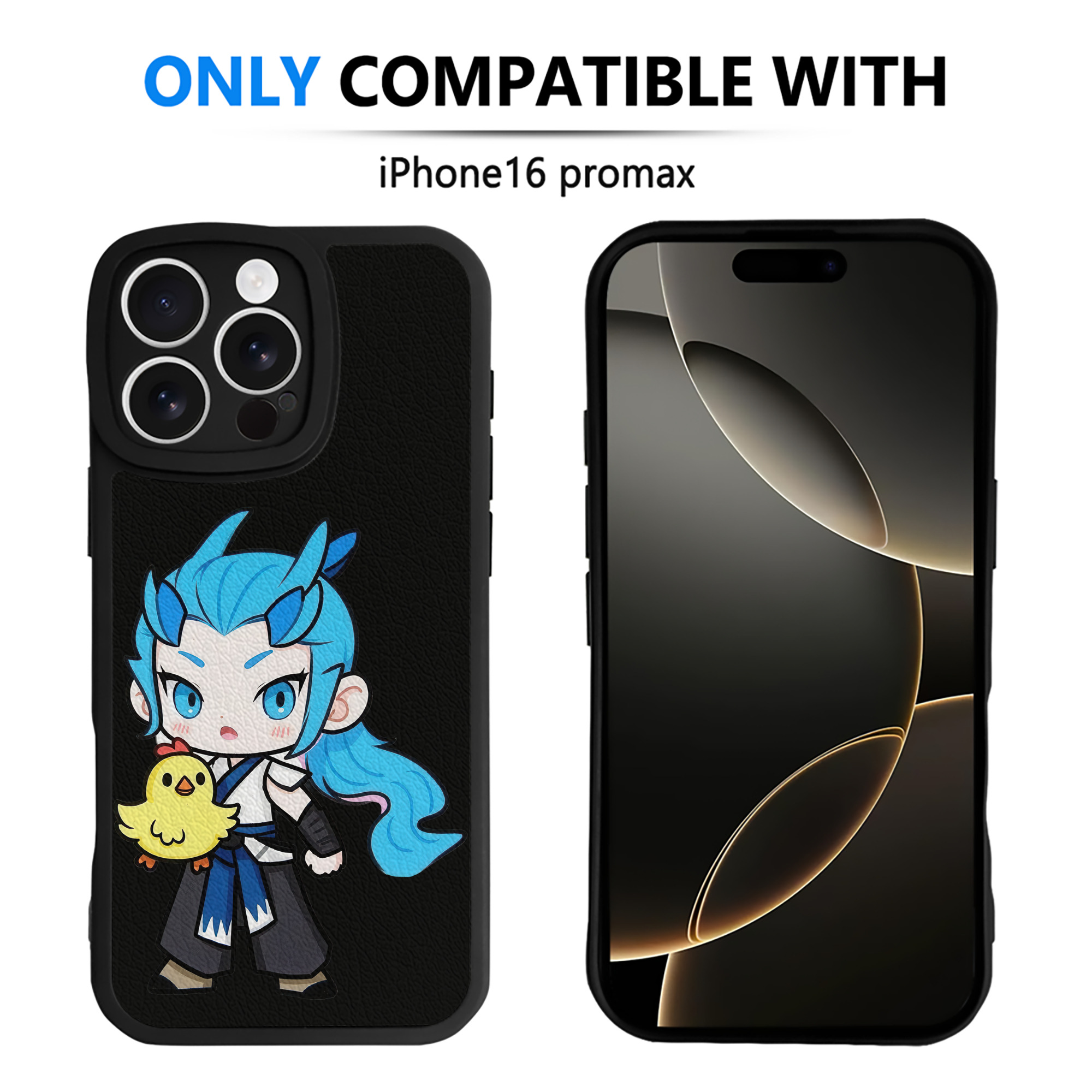（画像用） Ne Zha 2 ナタ 魔童の大暴れ 【iPhone 16シリーズ対応】シリコンスマホケース（レザー調） 材質：シリコン